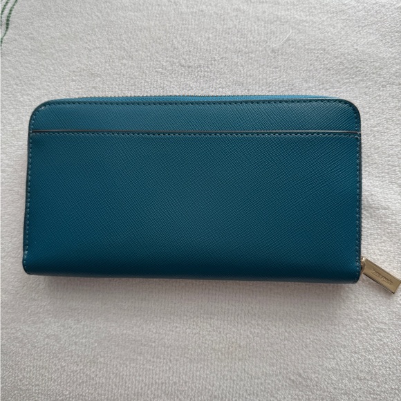 Kate Spade ♠️ Staci Large Continental Wallet, Niagara Blue - Picture 7 of 7